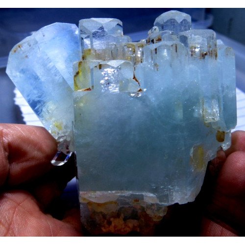 Rarest Natural Aquamarine Crystals Bunch specimen Pak Send Offer